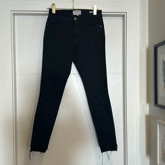 FRAME denim high rise skinny jeans - Picture 3 of 3